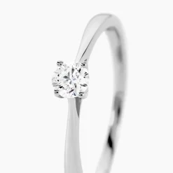Bague Solitaire Aphrodite Platine Blanc Diamant