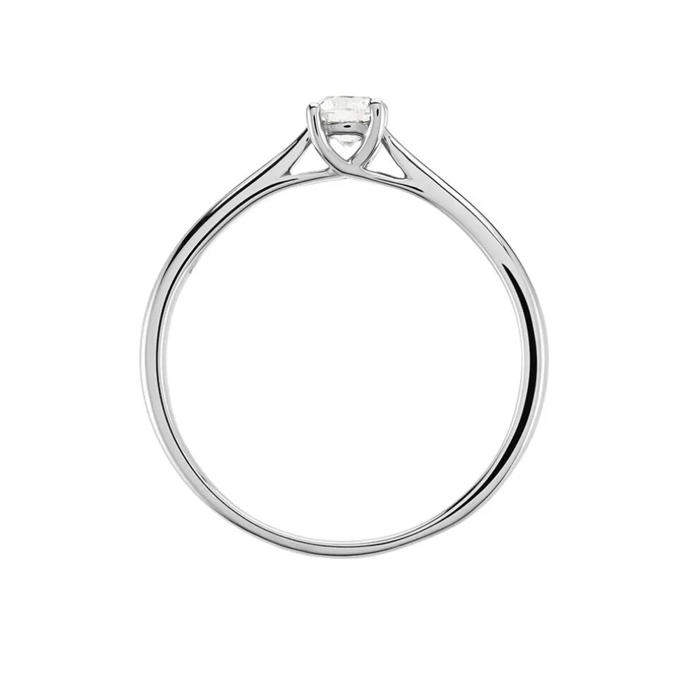 Bague Solitaire Aphrodite Platine Blanc Diamant