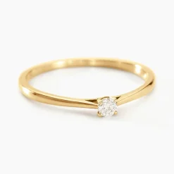 Bague Solitaire Aphrodite Or Jaune Diamant