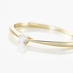 Bague Solitaire Aphrodite Or Jaune Diamant