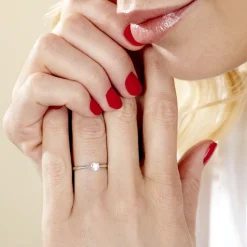 Bague Solitaire Aphrodite Or Blanc Diamant