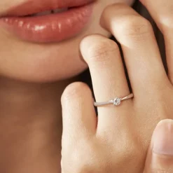 Bague Solitaire Aphrodite Or Blanc Diamant