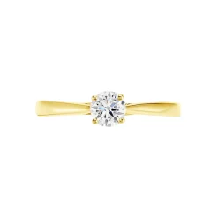 Bague Solitaire Aphrodite Or Jaune Diamant