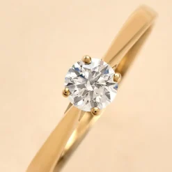 Bague Solitaire Aphrodite Or Jaune Diamant