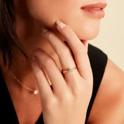 Bague Solitaire Aphrodite Or Jaune Diamant