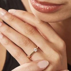 Bague Solitaire Aphrodite Or Jaune Diamant