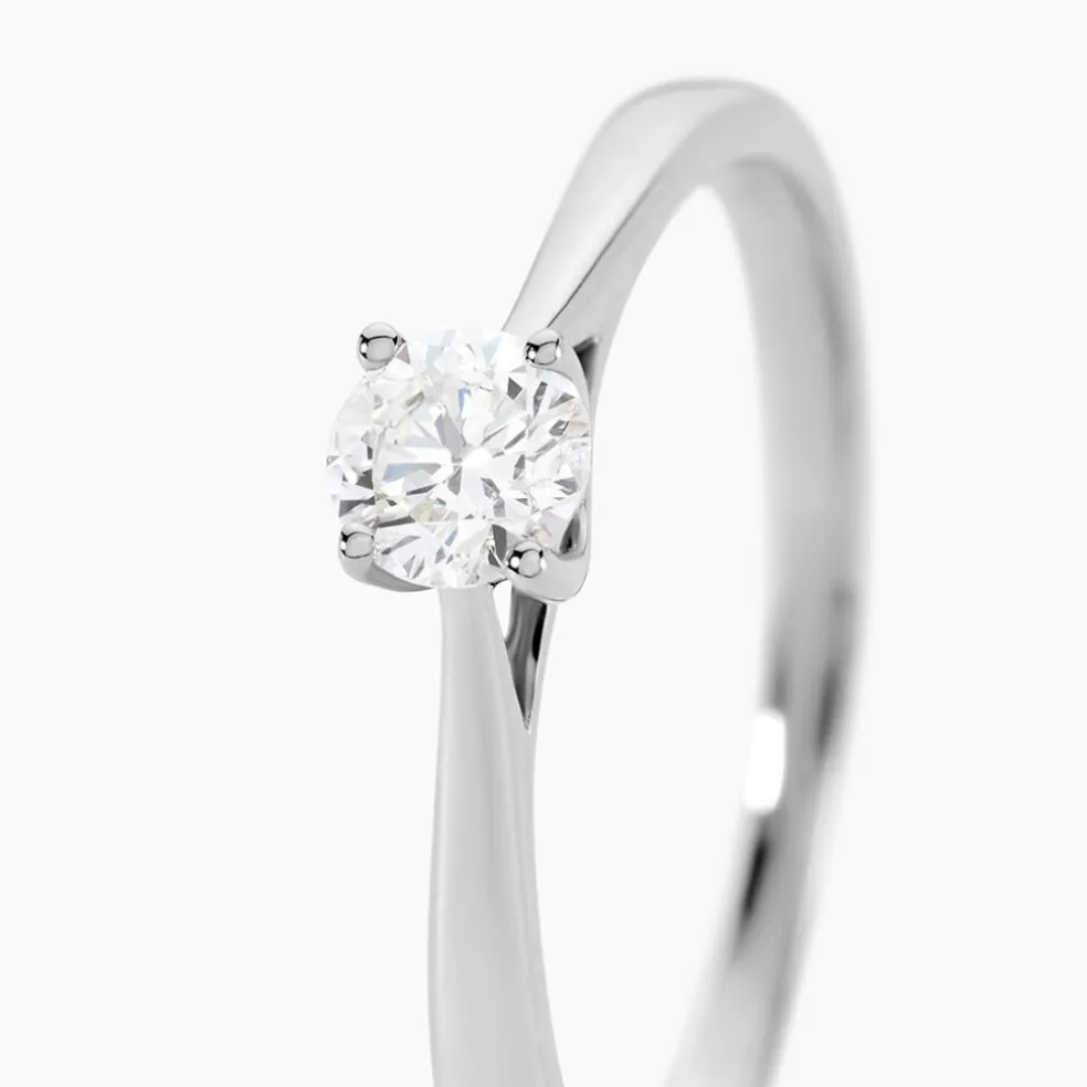 Bague Solitaire Aphrodite Platine Blanc Diamant