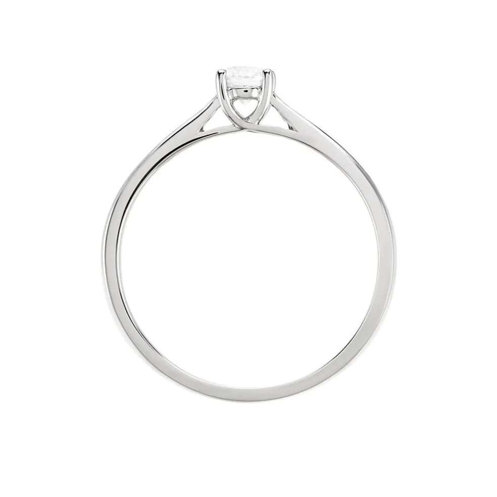 Bague Solitaire Aphrodite Platine Blanc Diamant
