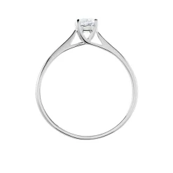 Bague Solitaire Aphrodite Or Blanc Diamant