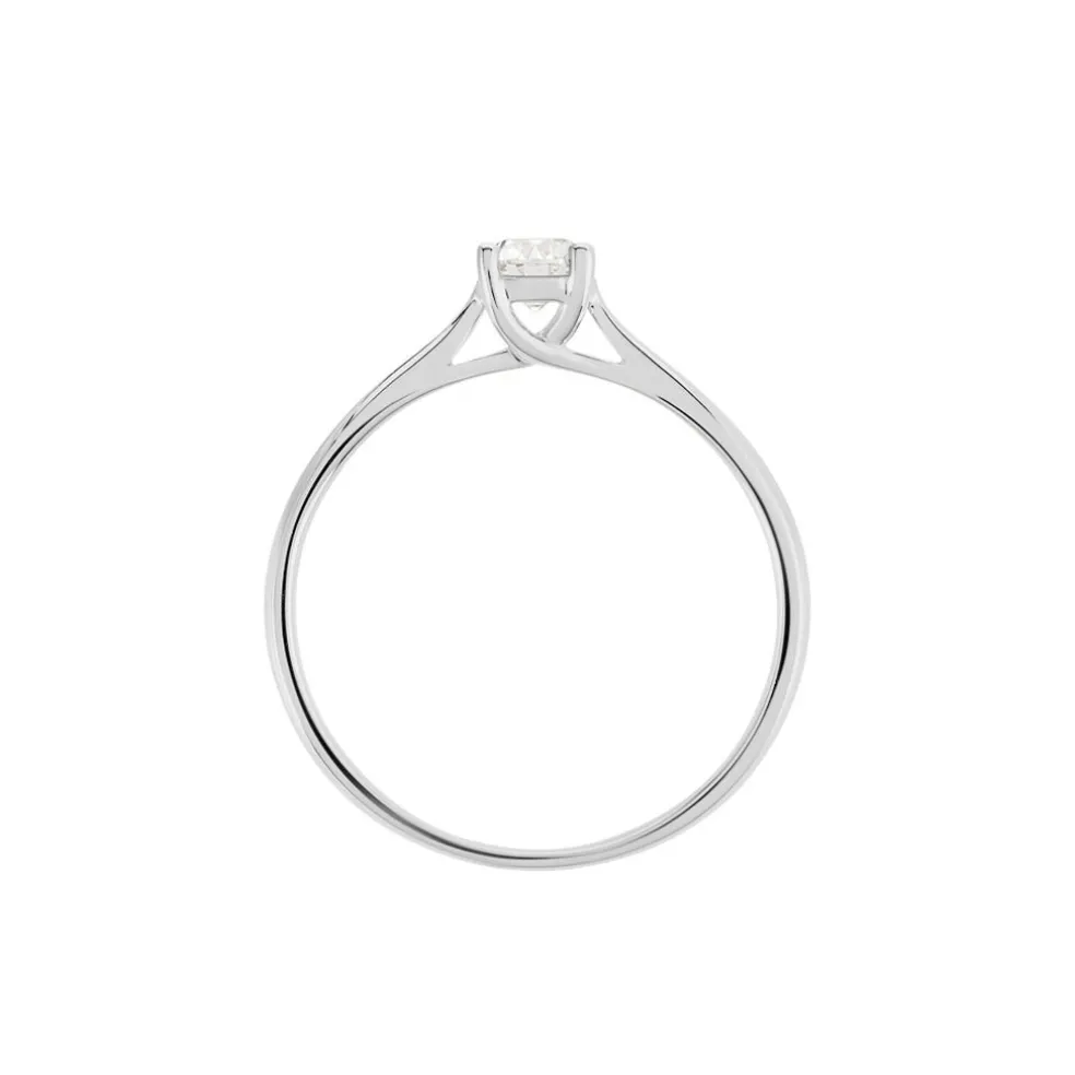 Bague Solitaire Aphrodite Platine Blanc Diamant