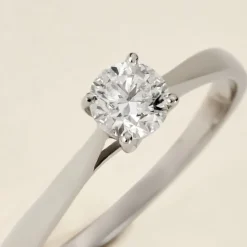 Bague Solitaire Aphrodite Platine Blanc Diamant