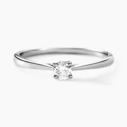 Bague Solitaire Aphrodite Or Blanc Diamant