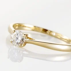 Bague Solitaire Aphrodite Or Jaune Diamant
