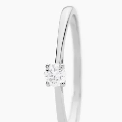 Bague Solitaire Aphrodite Or Blanc Diamant