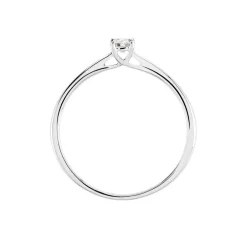Bague Solitaire Aphrodite Or Blanc Diamant