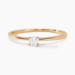 Bague Solitaire Aphrodite Or Jaune Diamant