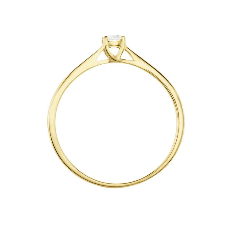 Bague Solitaire Aphrodite Or Jaune Diamant