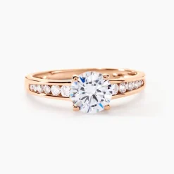 Bague Solitaire Arjuna Or Rose Oxyde De Zirconium