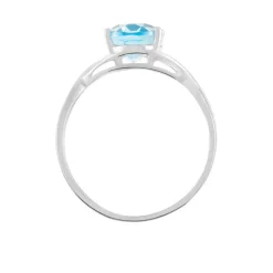 Bague Solitaire Armaelle Or Blanc Topaze