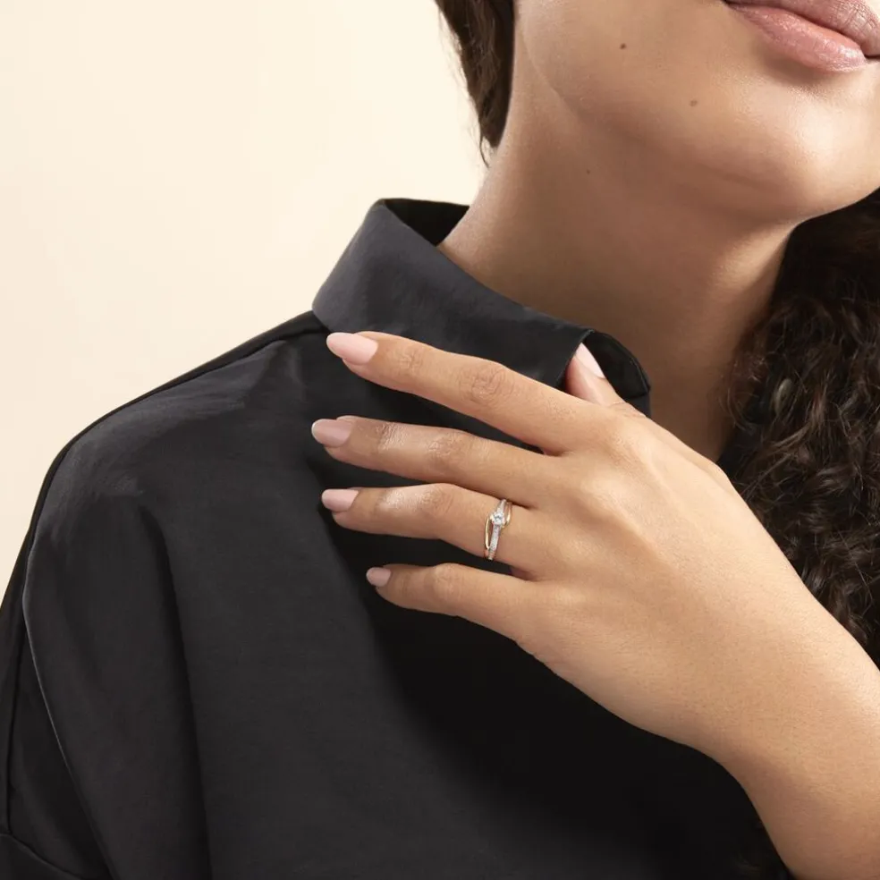 Bague Solitaire Armelle Or Jaune Oxyde De Zirconium
