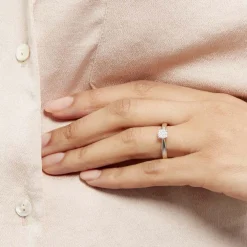 Bague Solitaire Artemis Or Blanc Diamant