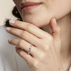 Bague Solitaire Asia Or Blanc Diamant