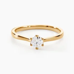 Bague Solitaire Athena Or Jaune Diamant