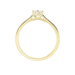 Bague Solitaire Athena Or Jaune Diamant