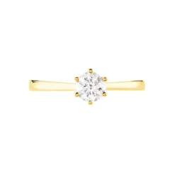 Bague Solitaire Athena Or Jaune Diamant