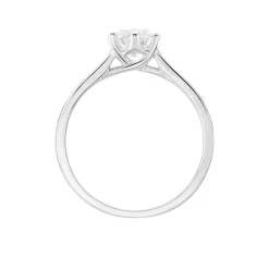 Bague Solitaire Athena Or Blanc Diamant
