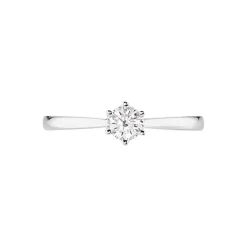 Bague Solitaire Athena Or Blanc Diamant
