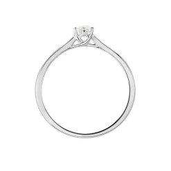 Bague Solitaire Athena Or Blanc Diamant
