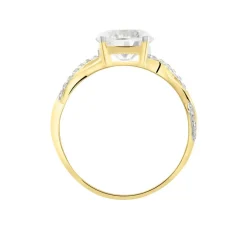 Bague Solitaire Caralyn Or Jaune Oxyde De Zirconium