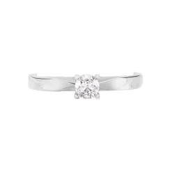 Bague Solitaire Celina Or Blanc Diamant