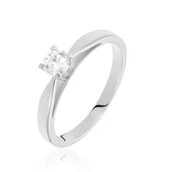 Bague Solitaire Celina Or Blanc Diamant