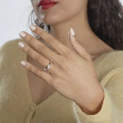 Bague Solitaire Celina Or Blanc Diamant