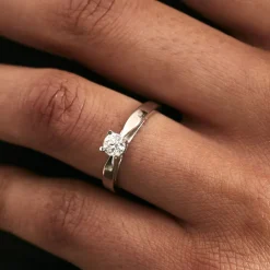 Bague Solitaire Celina Or Blanc Diamant