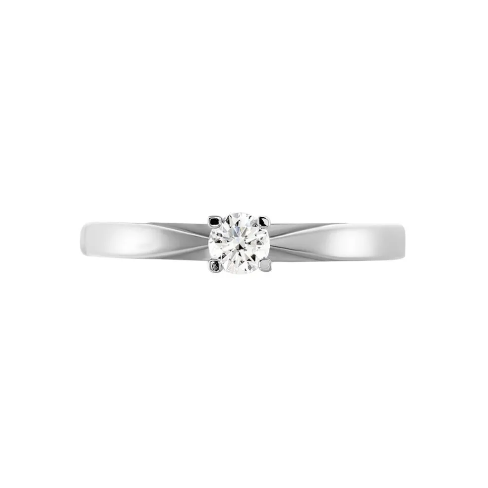 Bague Solitaire Celina Or Blanc Diamant