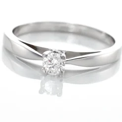 Bague Solitaire Celina Or Blanc Diamant