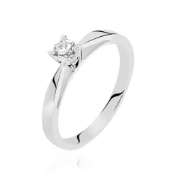 Bague Solitaire Celina Or Blanc Diamant