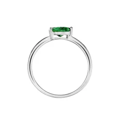 Bague Solitaire Cheick Argent Oxyde De Zirconium