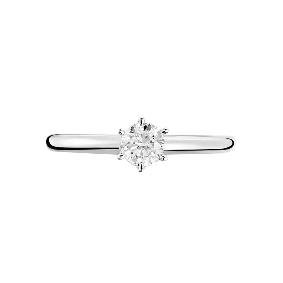 Bague Solitaire Dallal Or Blanc Diamant