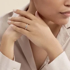 Bague Solitaire Dayna Or Jaune Oxyde De Zirconium