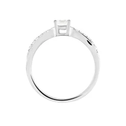 Bague Solitaire Doralicia Argent Blanc Oxyde De Zirconium