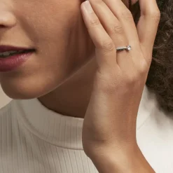 Bague Solitaire Doralicia Argent Blanc Oxyde De Zirconium