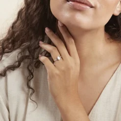 Bague Solitaire Fallon Or Jaune Oxyde De Zirconium