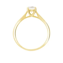Bague Solitaire Fiona Or Jaune Diamant Synthetique