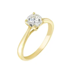 Bague Solitaire Fiona Or Jaune Diamant Synthetique