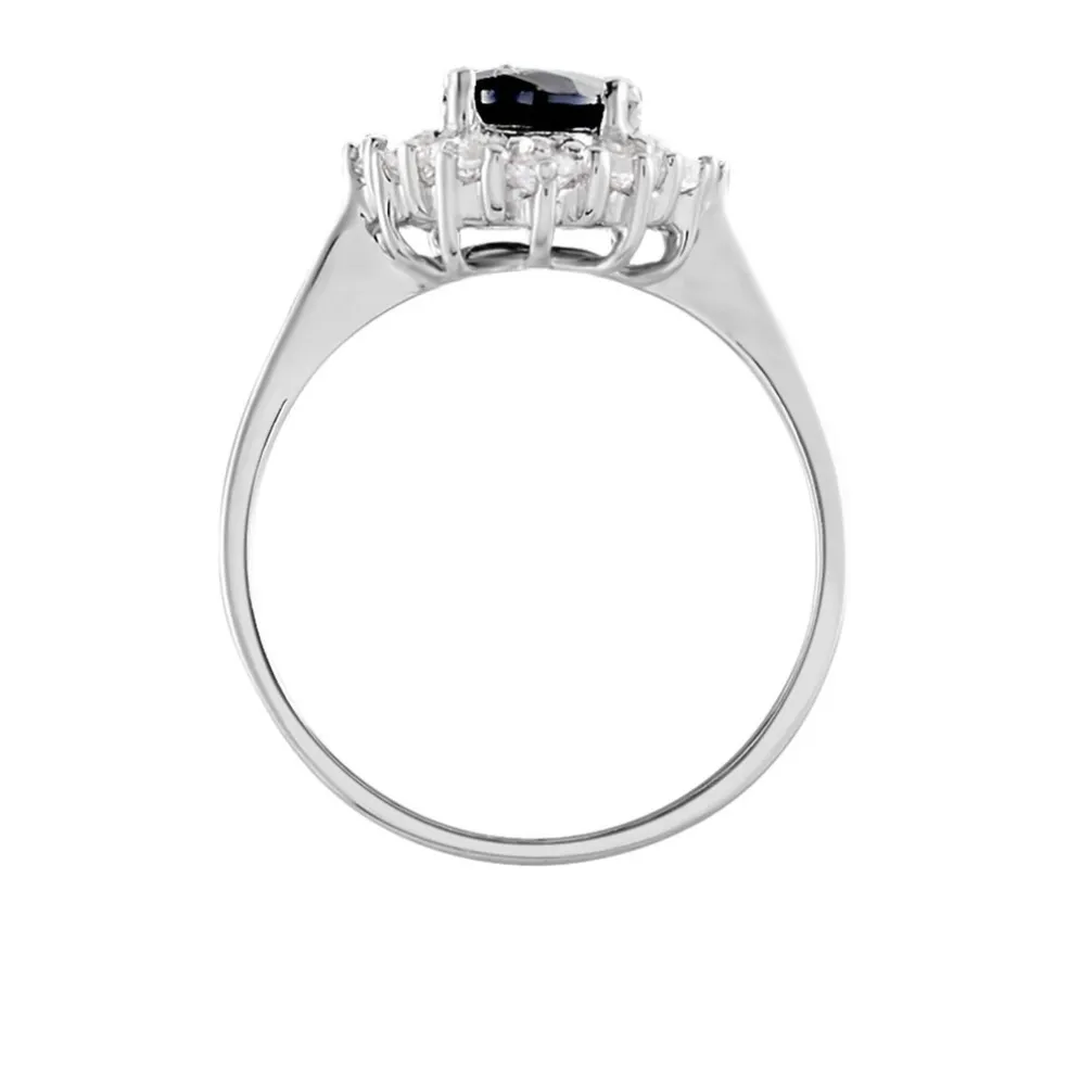 Bague Solitaire Gabor Argent Blanc Oxyde De Zirconium