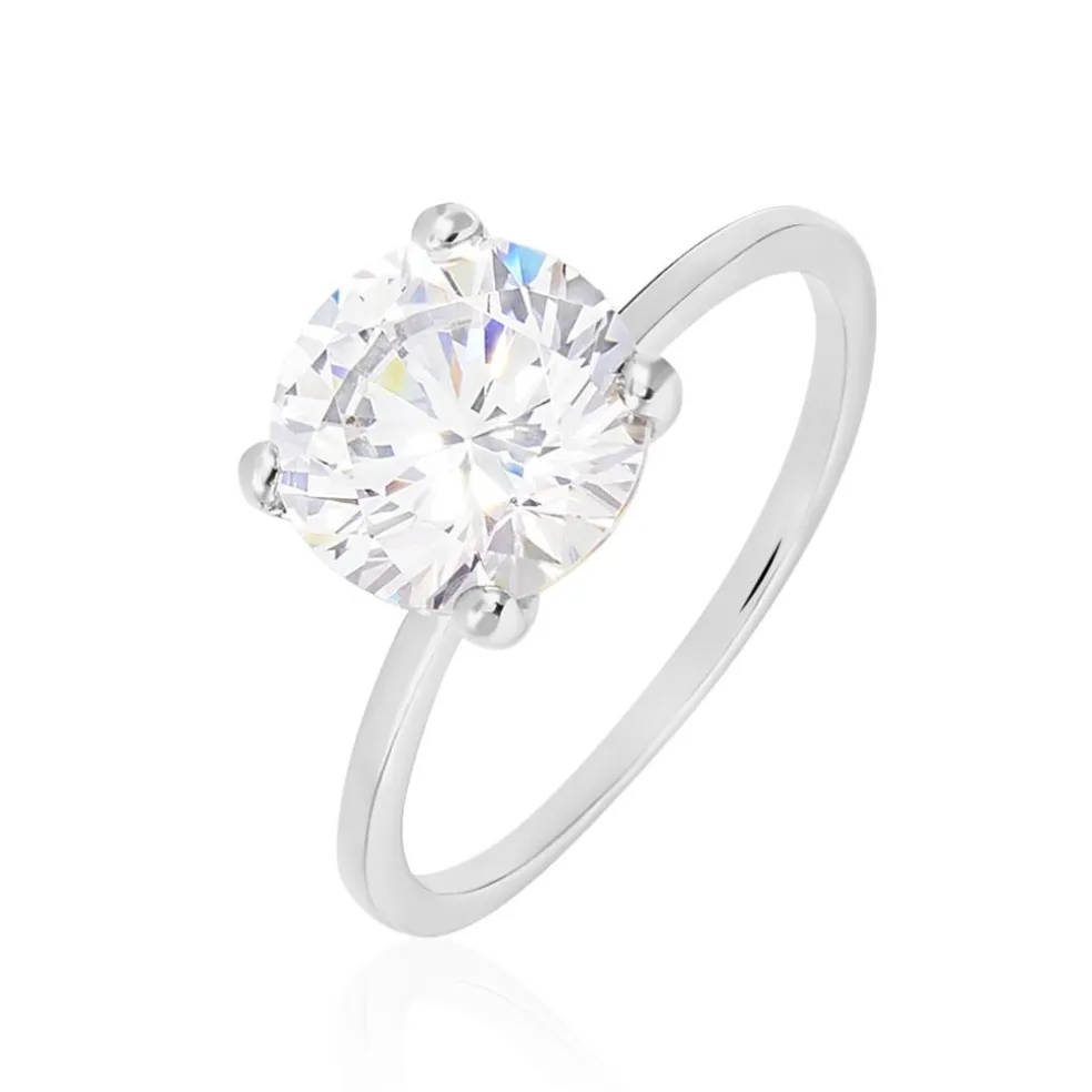 Bague Solitaire Gatiane Argent Oxyde De Zirconium